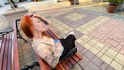 Picked Up A Stranger And Kneeled Her Down In A Public Toilets!