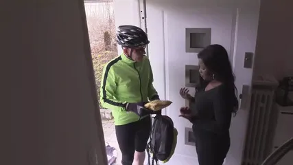 Beautiful Ebony Sucks And Fucks An Old Biker's Dick