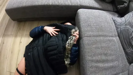 Cum On My Down Jackets While Wearing Long Boots 212