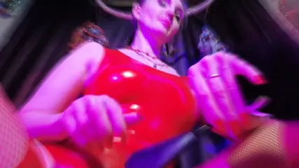Red Rubber Femdom Mistress Solo Fetish Dominatrix Eva Latex Bdsm Big Ass Milf Hot
