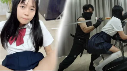 Ninja Massage For Horny Cute Asian Girl