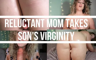 Reluctant Stepmom Takes Stepson's Virginity