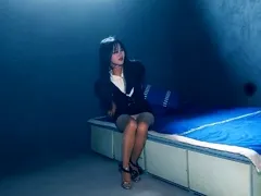 Asian japanese amateur has deep throat