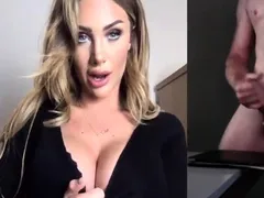 Webcam CFNM MILF teasing man who jerks
