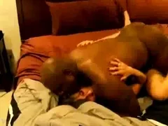 Granny rides long big black dick in Mature Sex Video