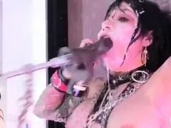 Busty brunette bitch with big boobs