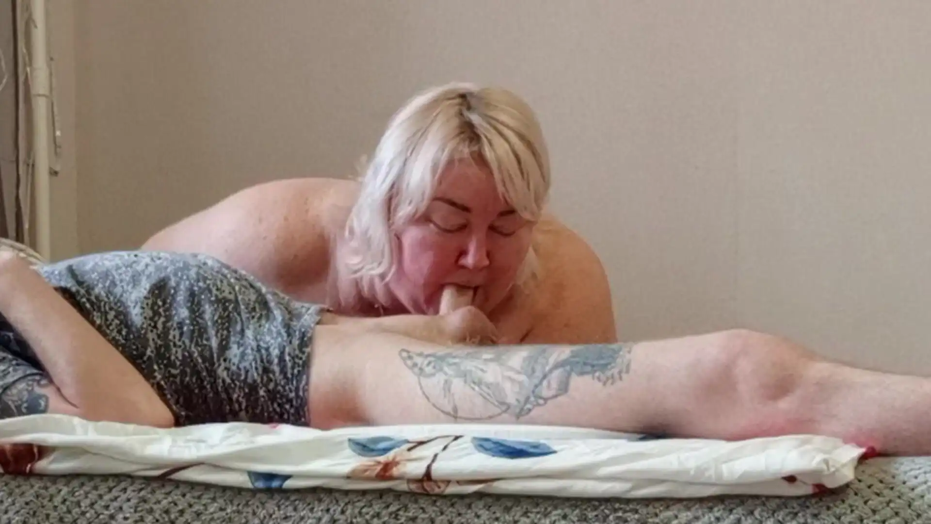 Stepmom Swallows Cock Deep and Swallows Cum