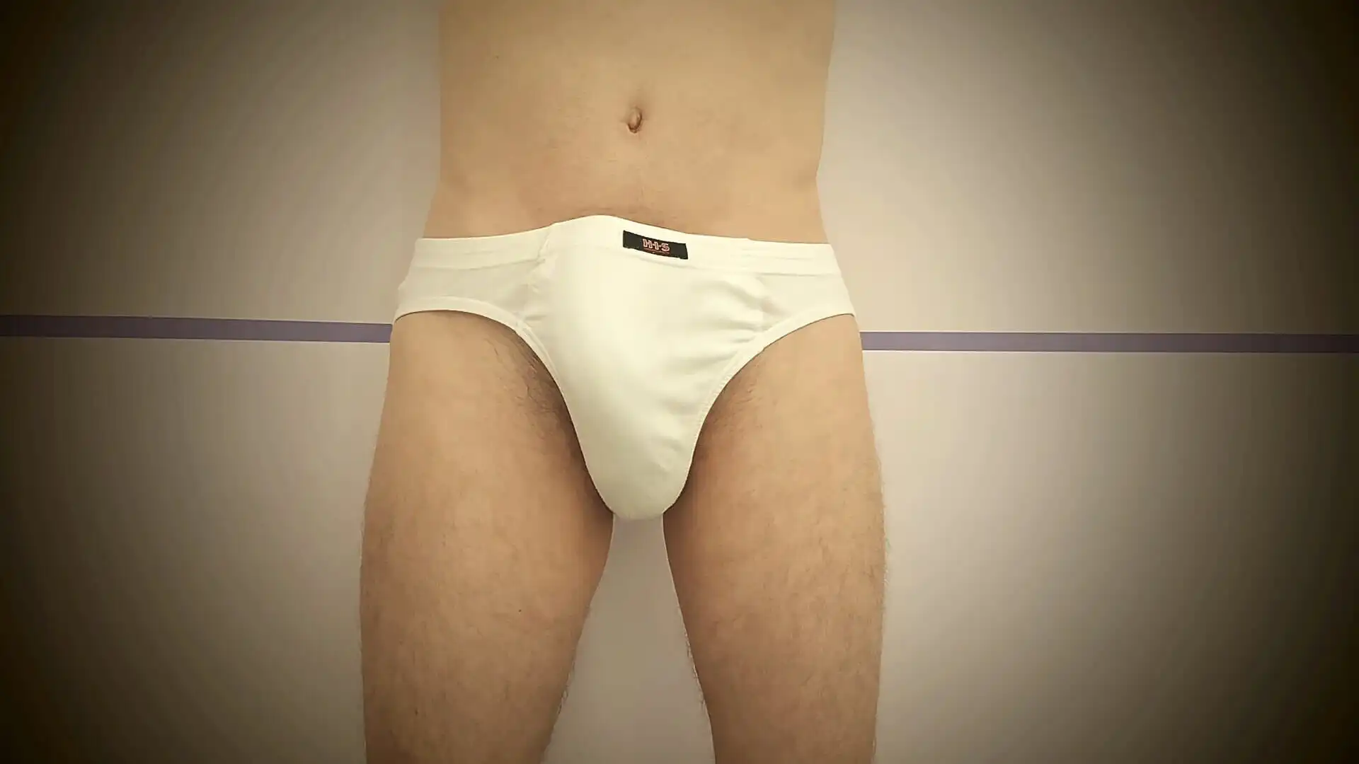 Growing Boner Bulge Pushes Out of Underpants