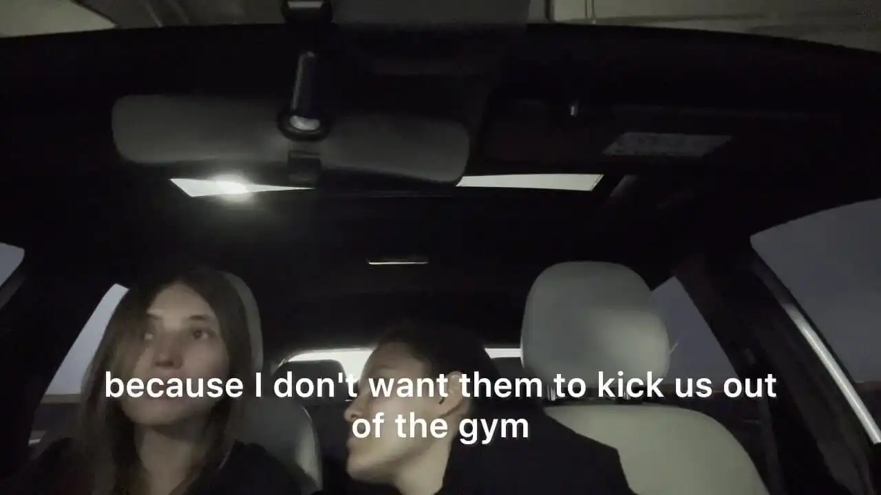 Two Lesbians Have Sex in the Car