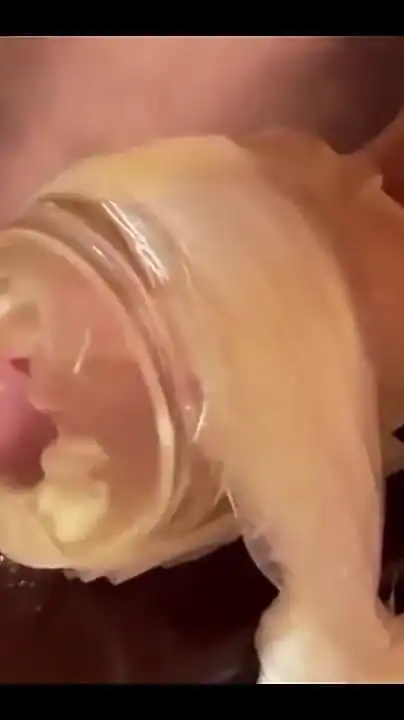 Dirty Talking Daddy Fucking Fleshlight and Moaning Until Huge Cum - Intense Shaking Orgasm