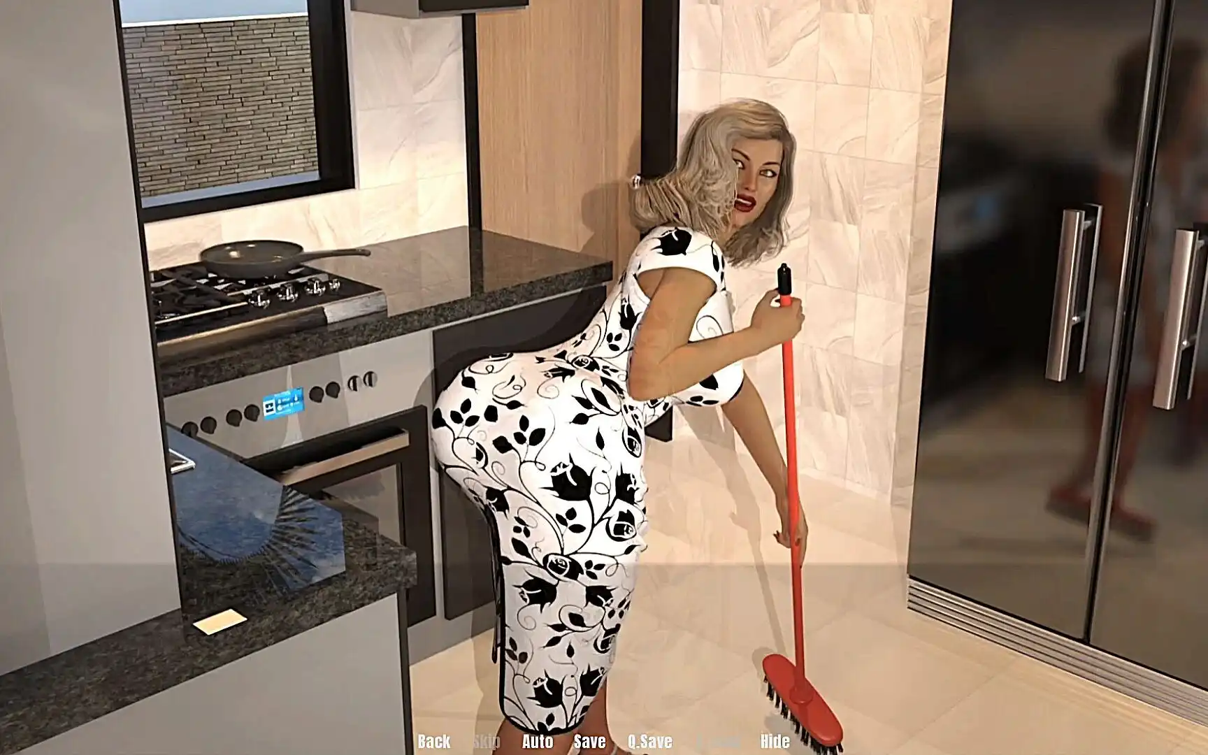 Grandmas House #02 - 60 Plus Hot MILF Seduces Lucky Stud with Her Big Curvy Ass - 3D Porn Game