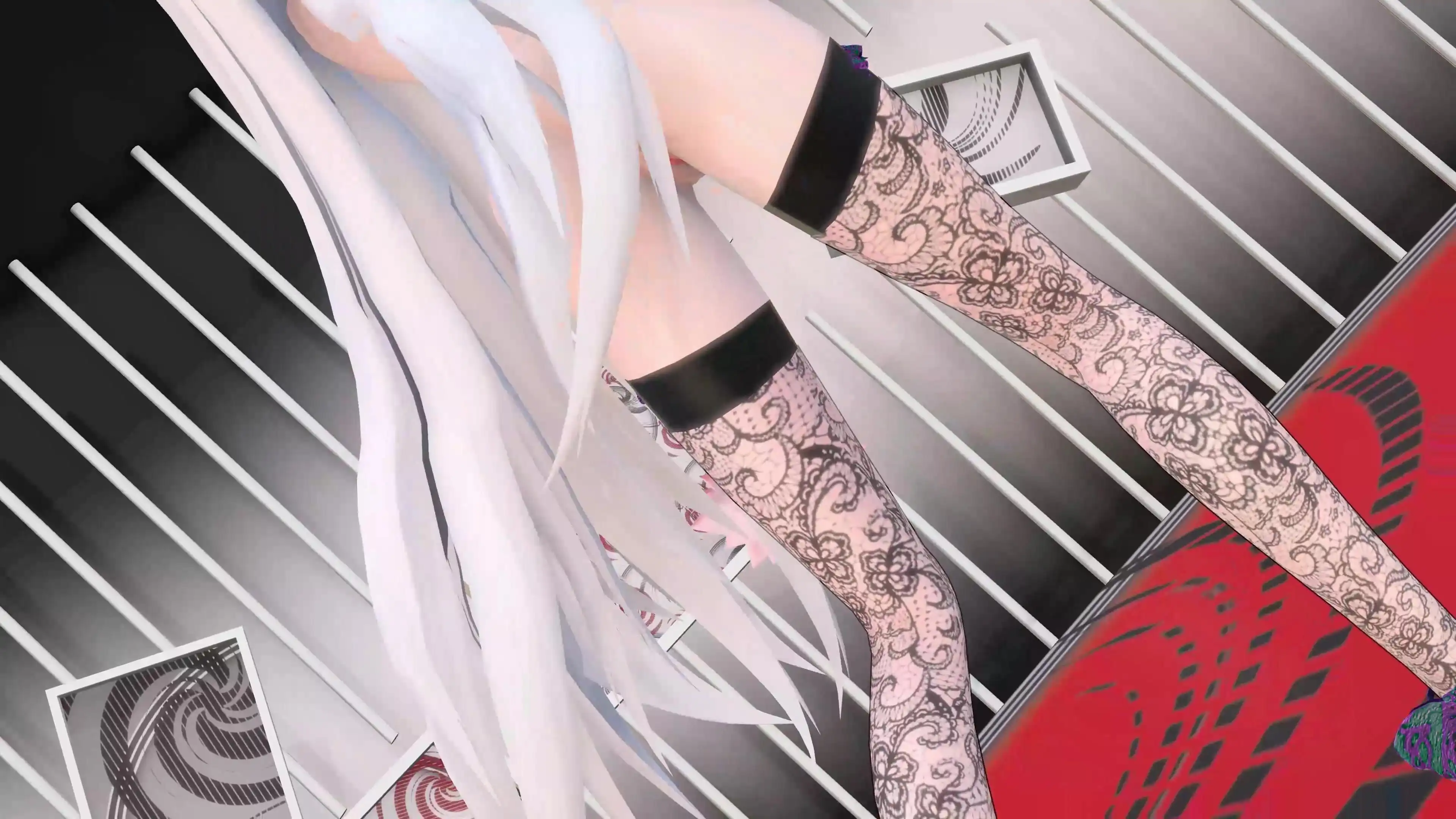 Yowane Haku Undress Dance Sexy Lingerie Hentai Stickysticky Song Mmd 3D Purple Clothes Color Edit Smixix