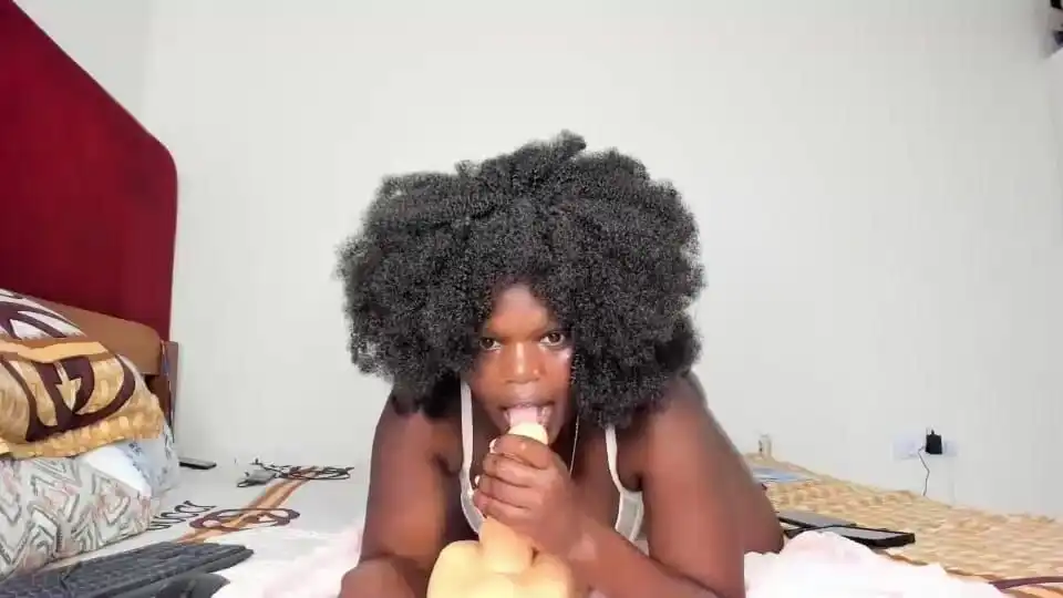 Ebony BBW Teasing and Walking Around Butt Naked