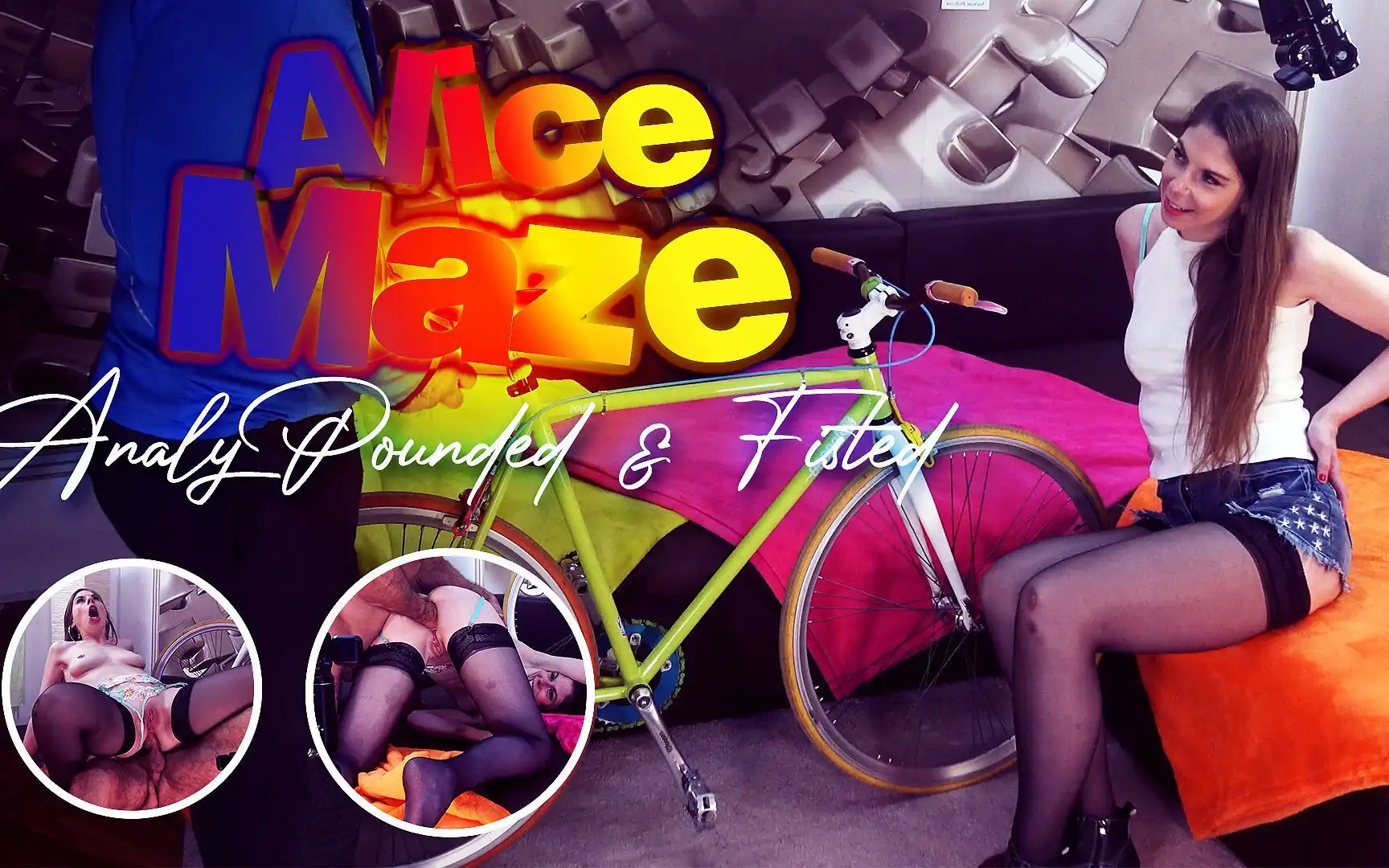 Slim Brunette Alice Maze Gets Fisted and Ass Pumped
