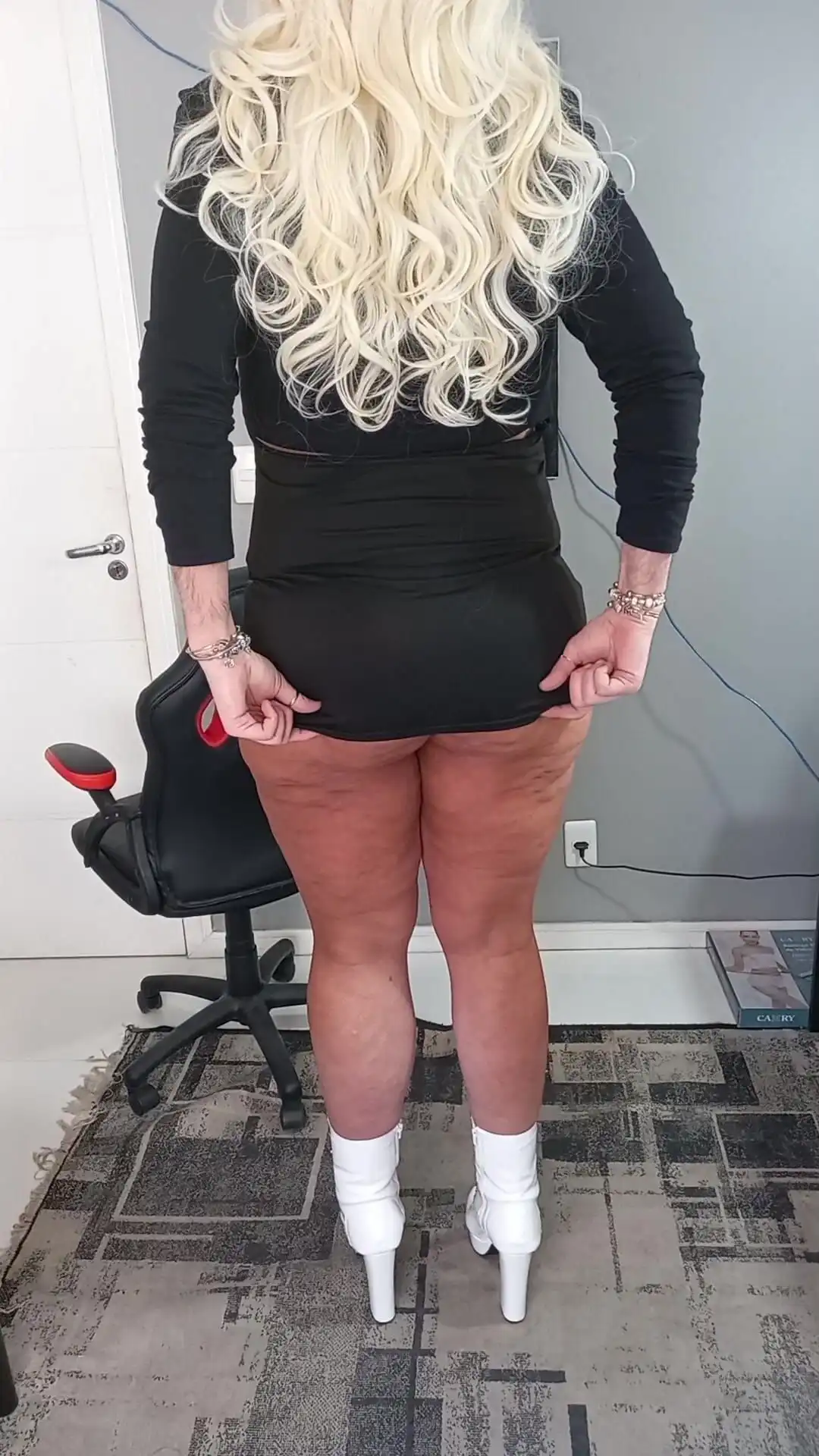 My Ass Wearing New Bikini and Miniskirt