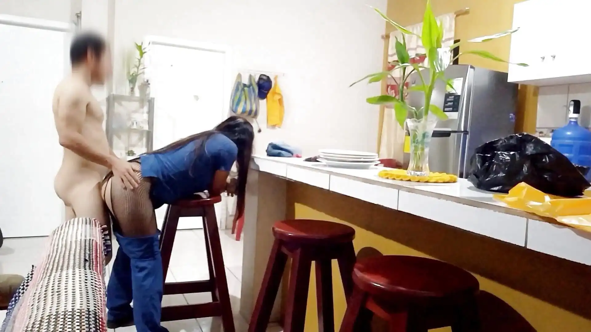 Controversial Viral Video! Nurse Fucks with Lover and Her Husband Almost Finds Her at Home When He Gets Home From Work
