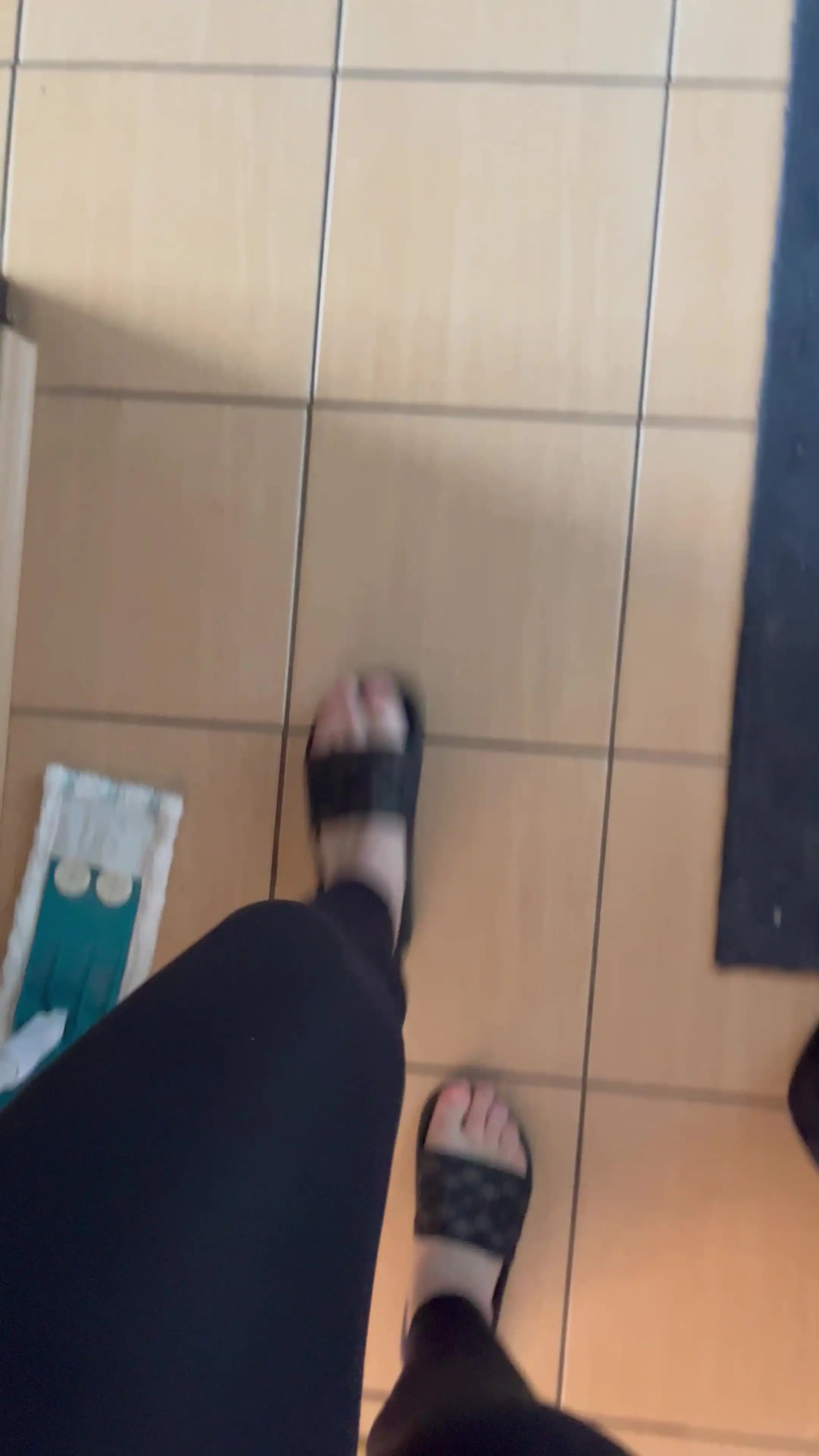 Feet in Flip-flops and Walking in Flip-flops