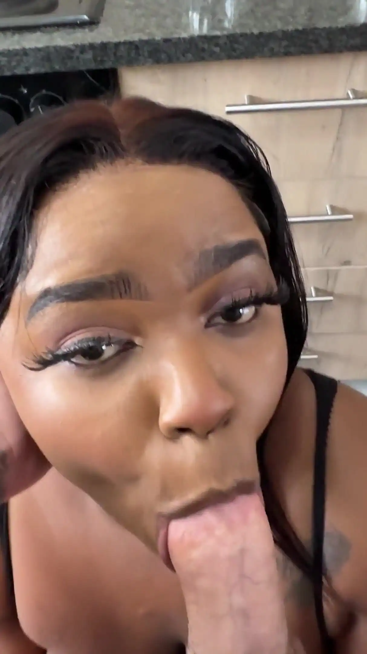 Busty Black Step Sister Wanted Tea but Instead