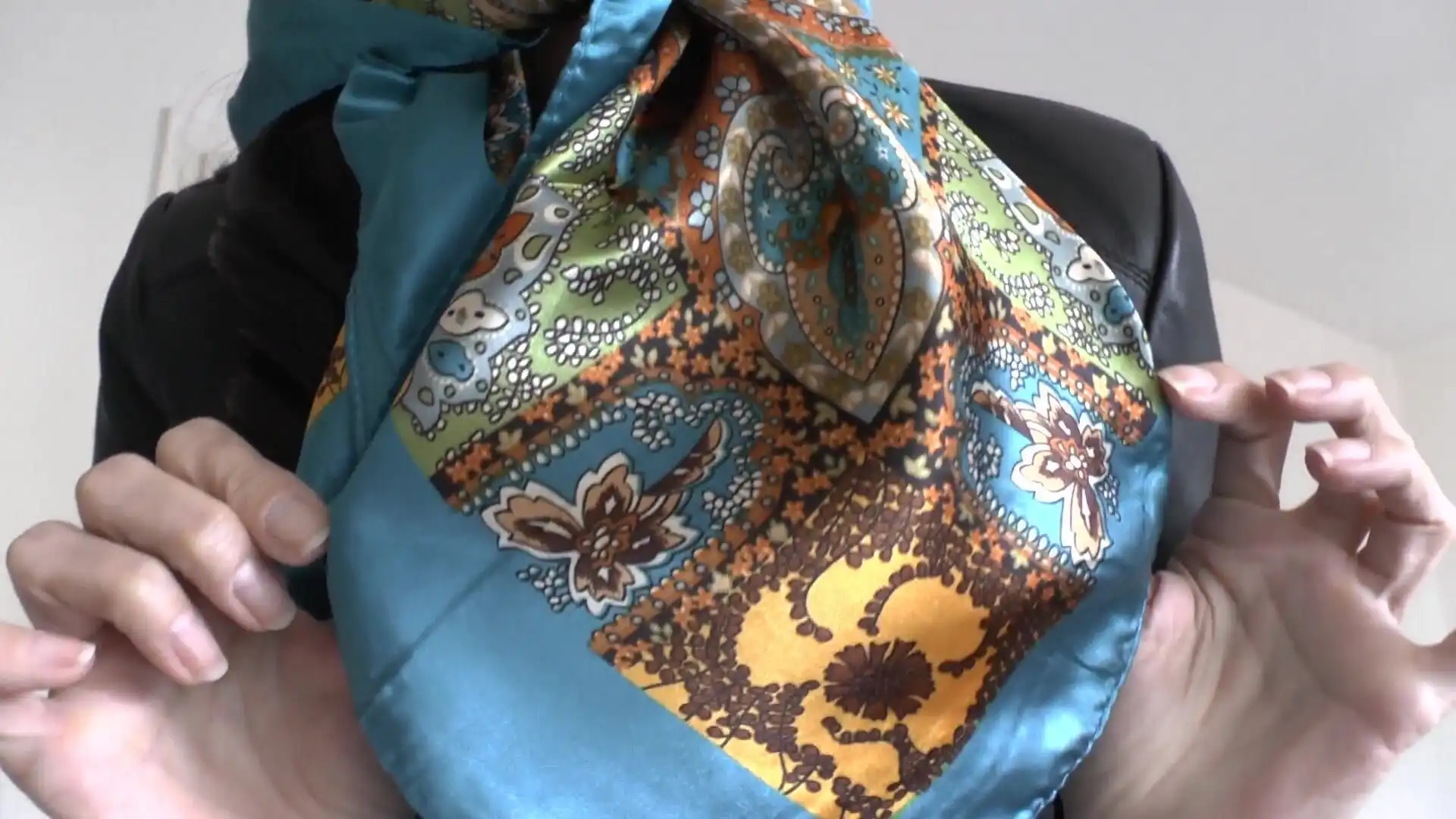 Satin Headscarf Fashion Show