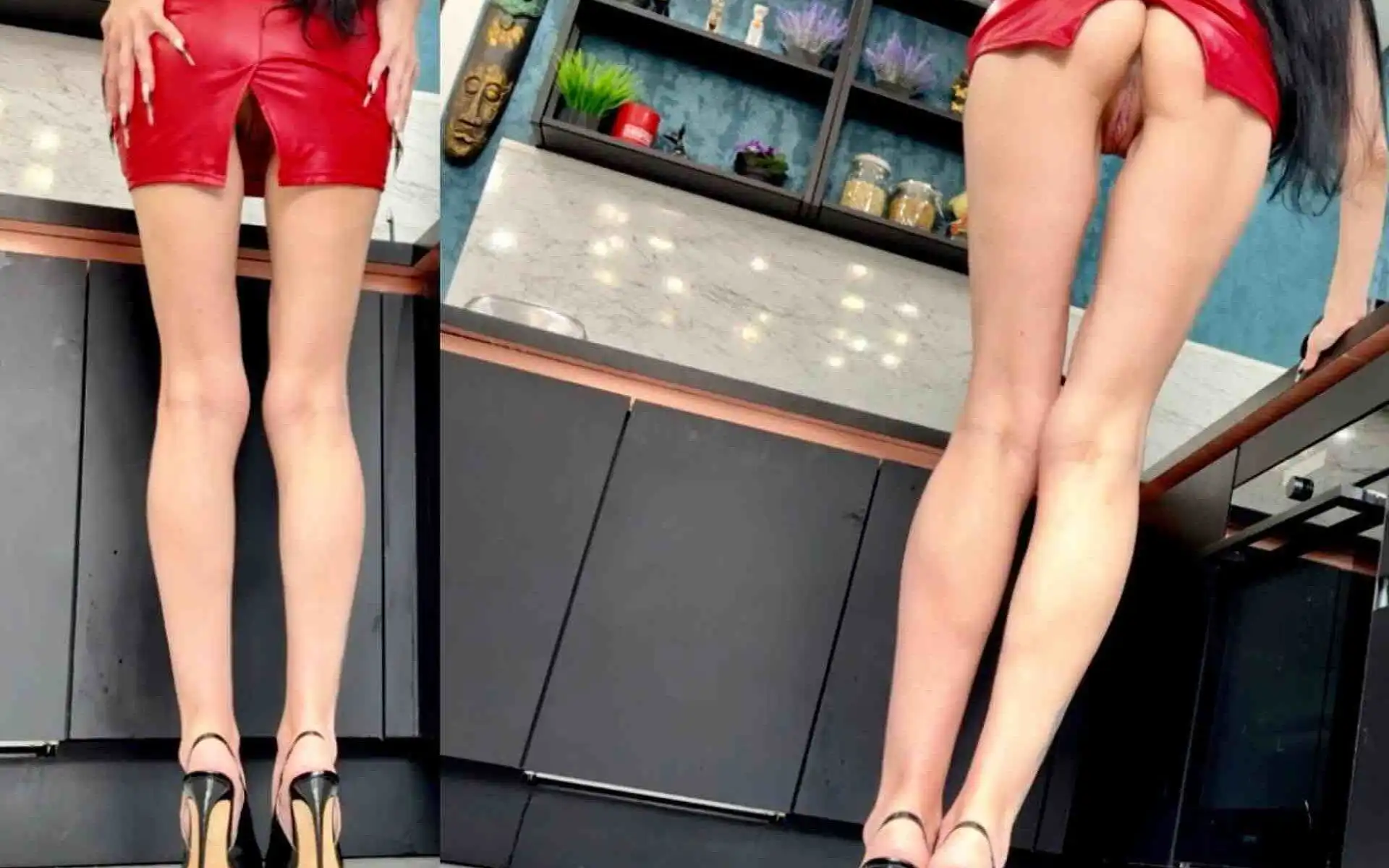 Black Classic Stiletto High Heels with No Back