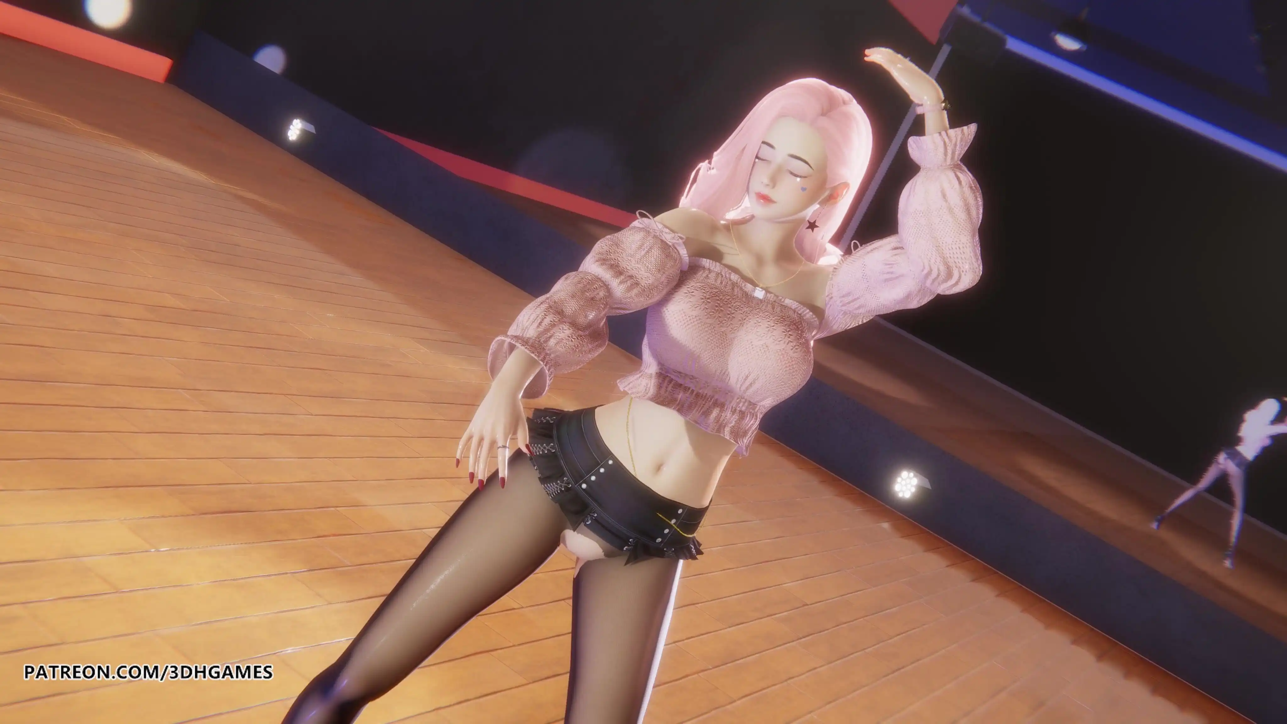 [mmd] Hyolyn - Dally Seraphine Sexy Striptease League of Legends Hentai Uncensored 4K 60fps