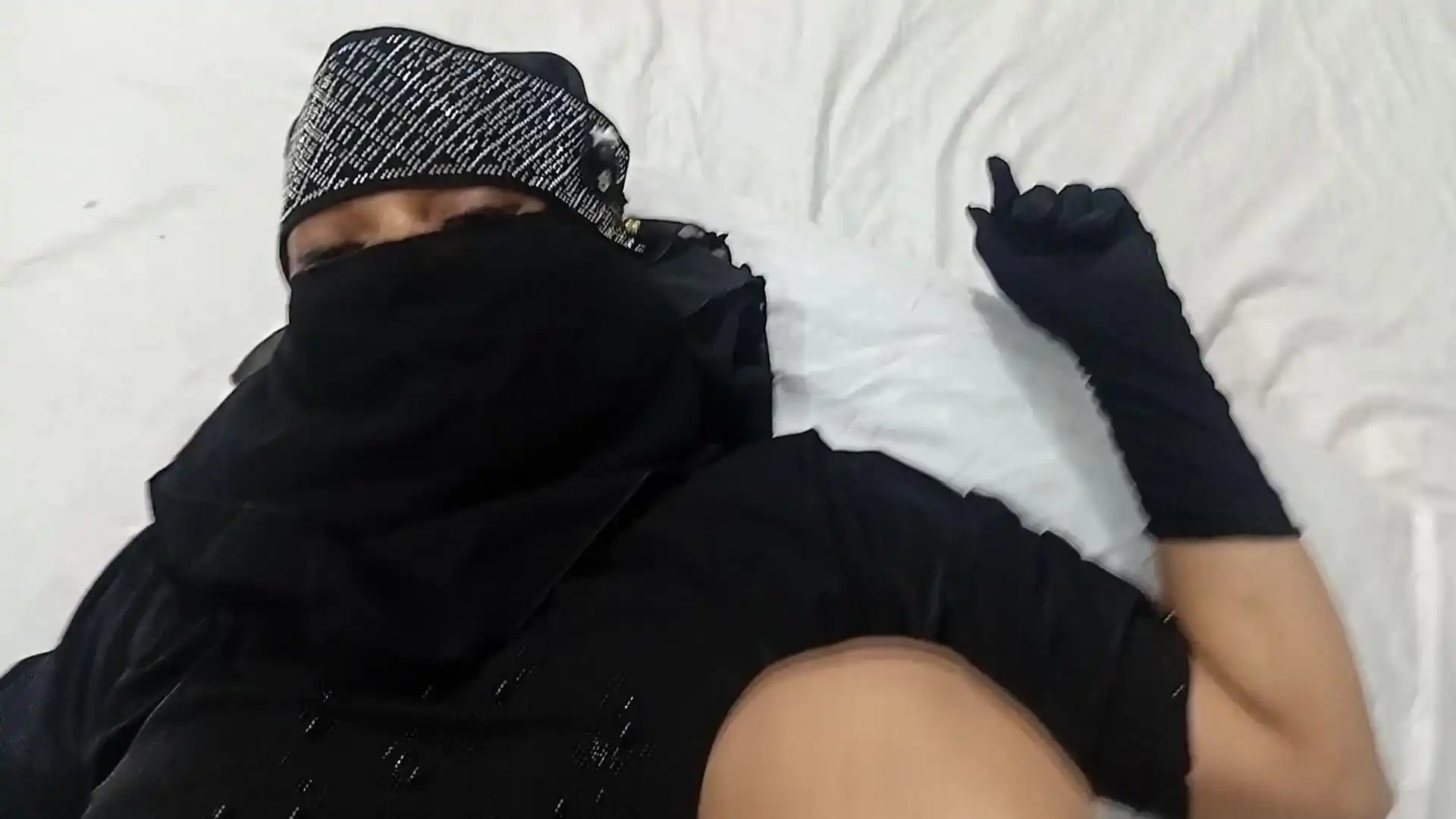 Friend's Muslim Wife in Black Hijab Was Looking Sexy