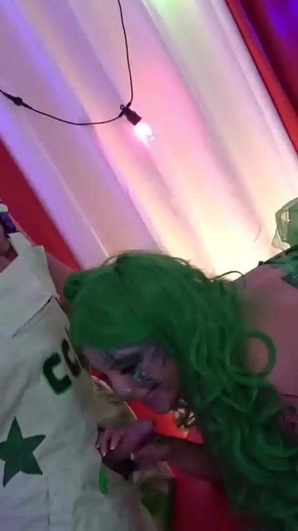 Hardcore Clown Fuckfest Ends with Double Blowjob Facial!