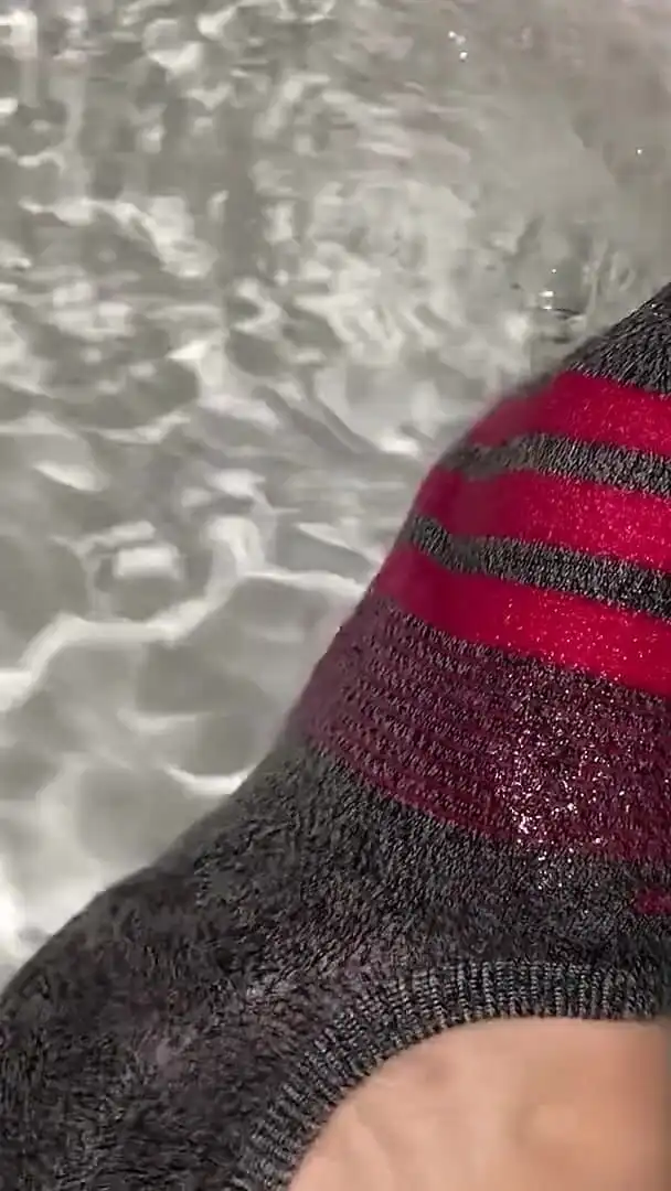 Wet Sock Fetish in Athletic Socks
