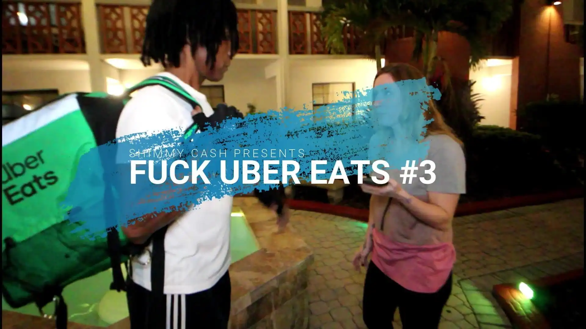 Fuck Uber Eats #3 - Petite Blonde MILF W/ Big Natural Tits Sucks the Black off Her Uber Driver and Swallows His Cum Load