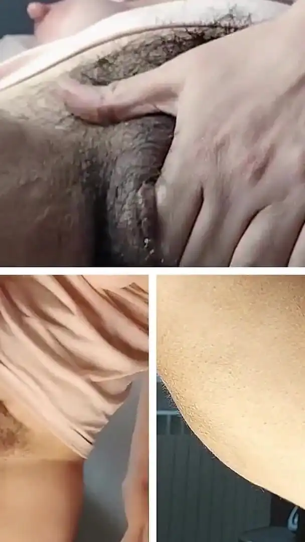 Amateur Wife Hairy Pussy Massages Her to Orgasm