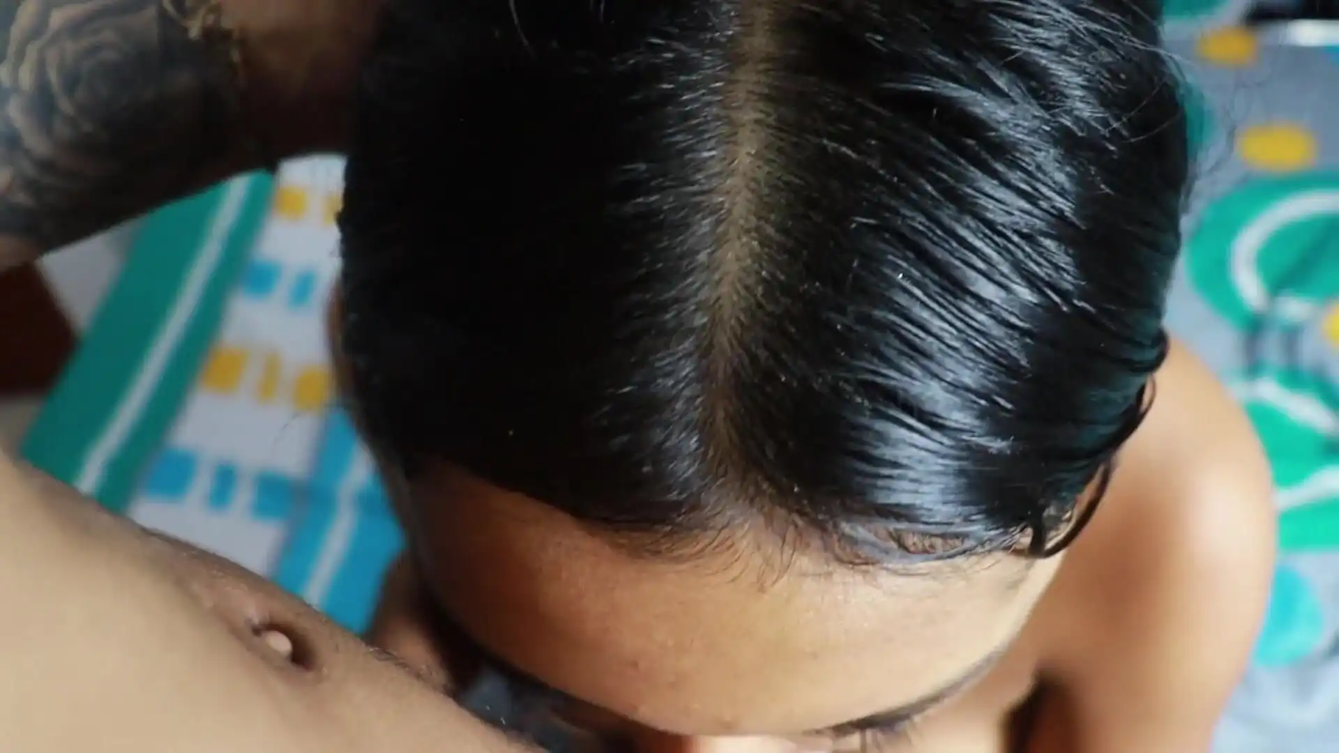 POV - My Beautiful Brunette Stepsister Gets Me up in the Morning with a Good Handjob!