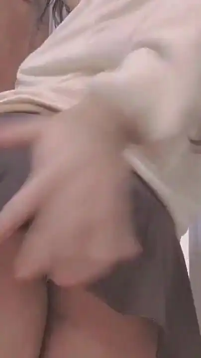 Cute Young Girl Showing Her White Panties Under Skirt Then Masturbating