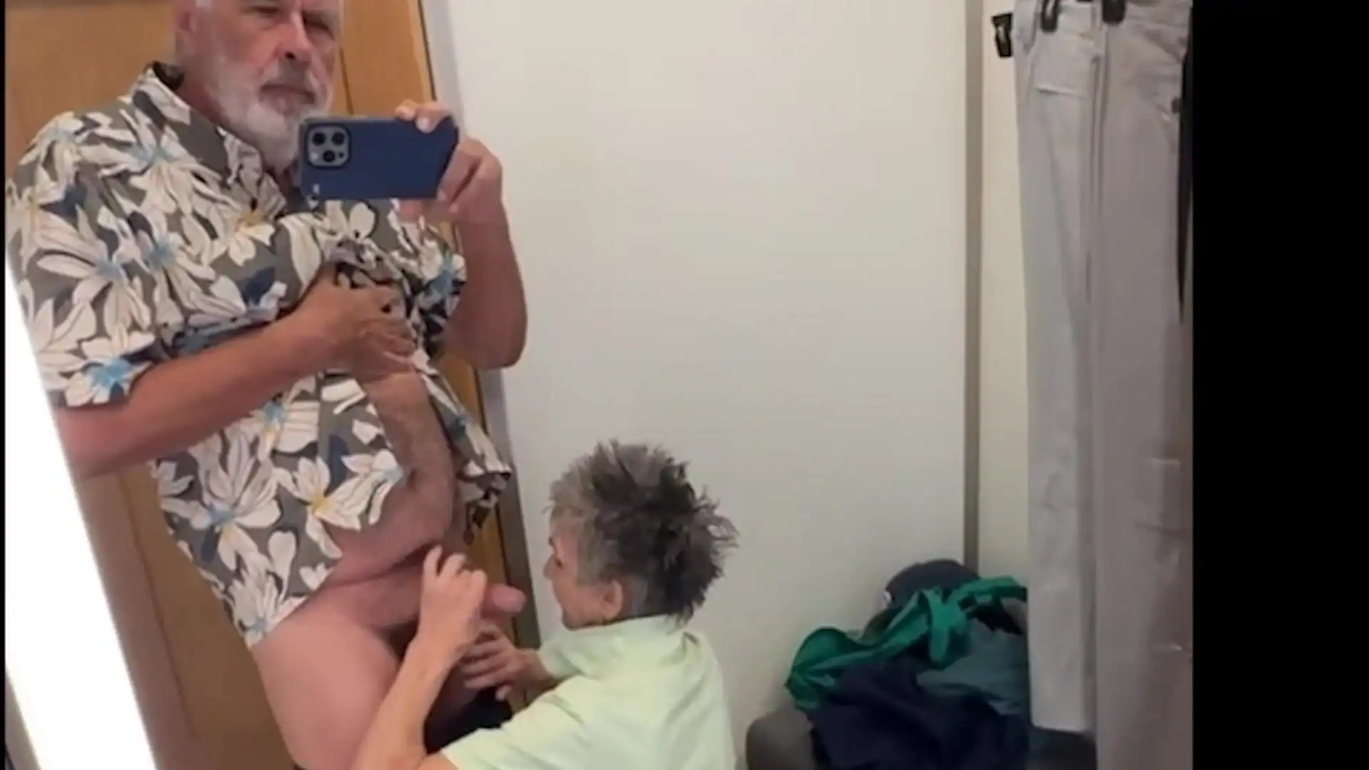 Blow Job in a Department Store Fitting Room