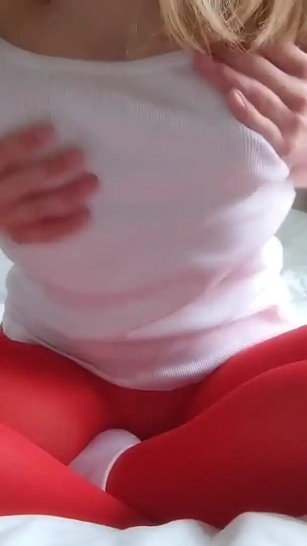 I Like to Tease You with My Red Pantyhose