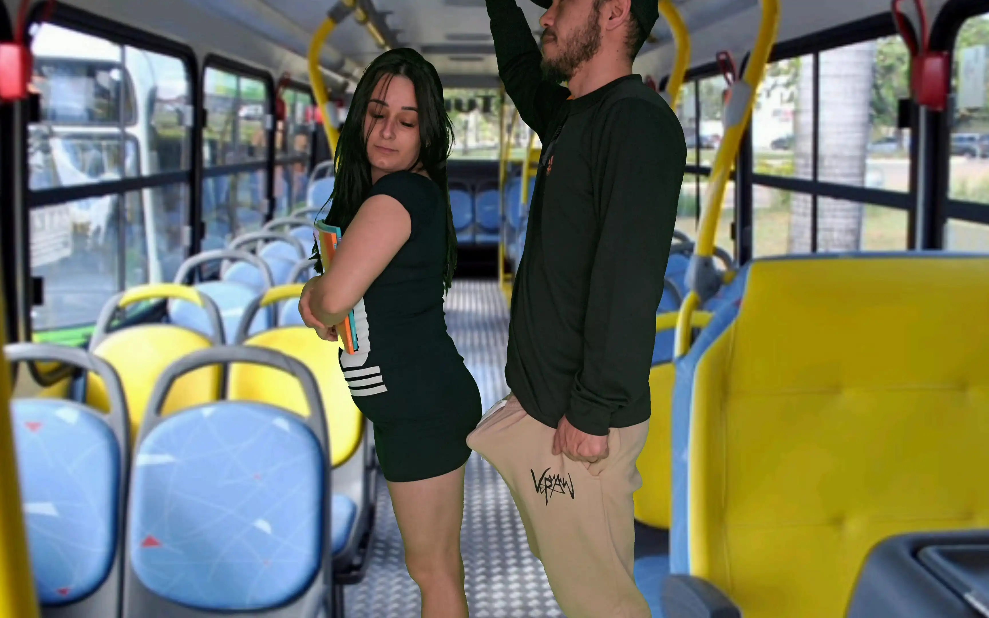 Student Humped and Fucked Inside the Bus in Public!