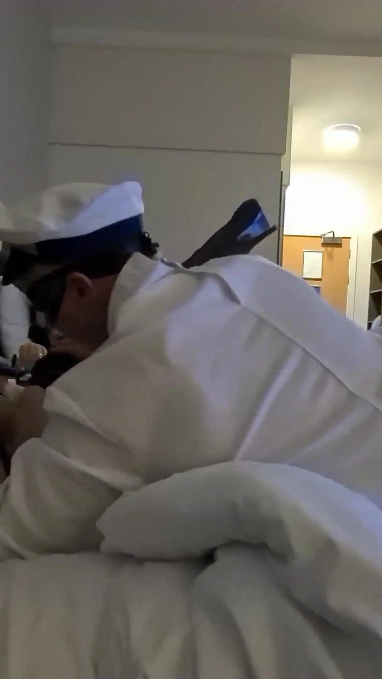 This Hot Amateur Nympo Spreads Her Legs to Anyone Wearing a Uniform