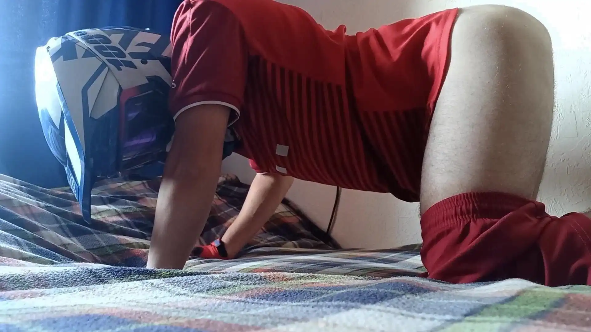 Young Soccer Player Jerks off and Cums