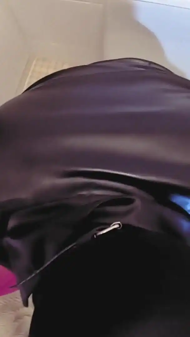Fetis Leather Bunny Suck Big Dick Mask Pink Dress BDSM Boots Hot Sexy