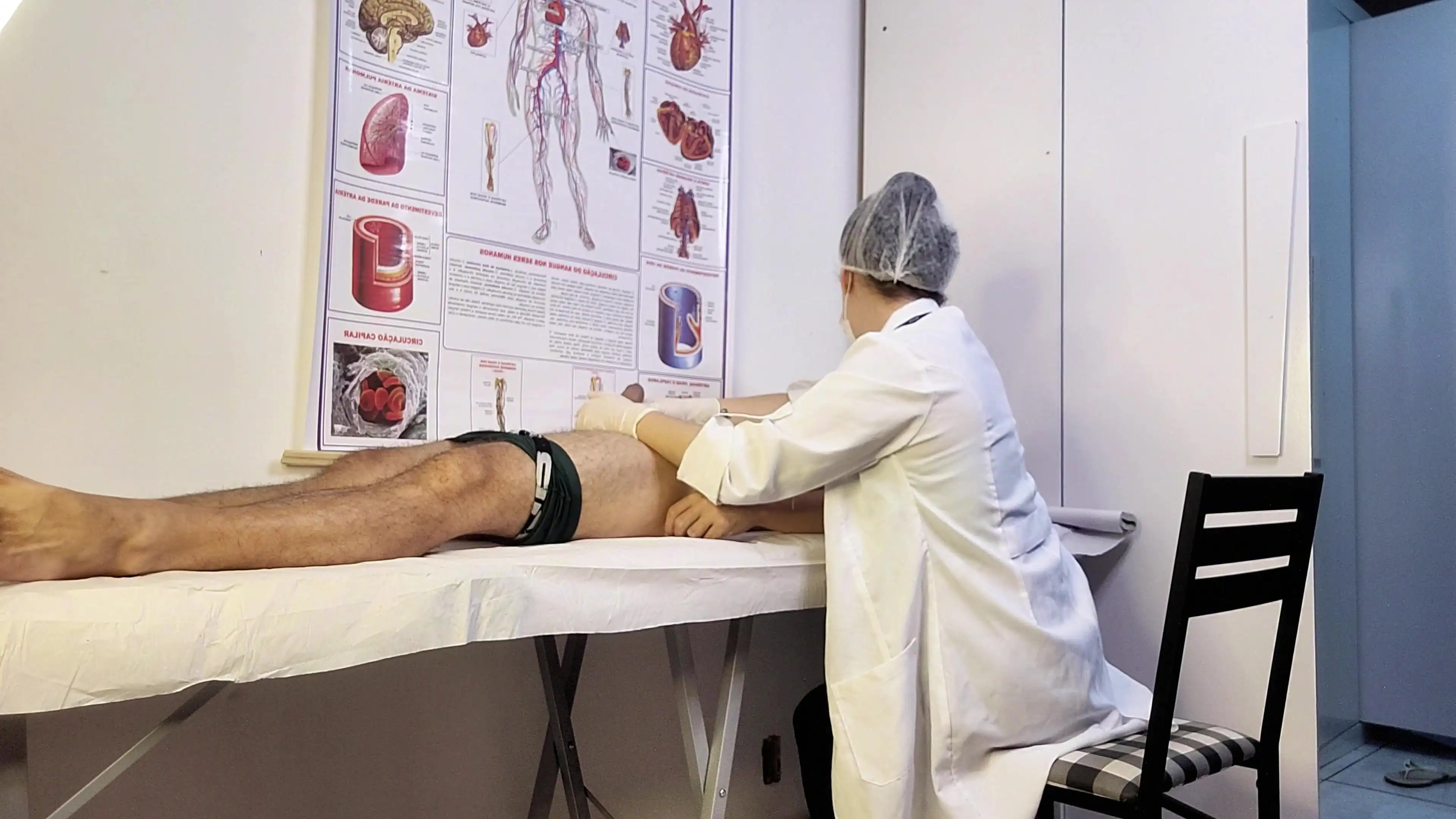 Patient Becomes Rigid in Front of the Nurse During the Examination