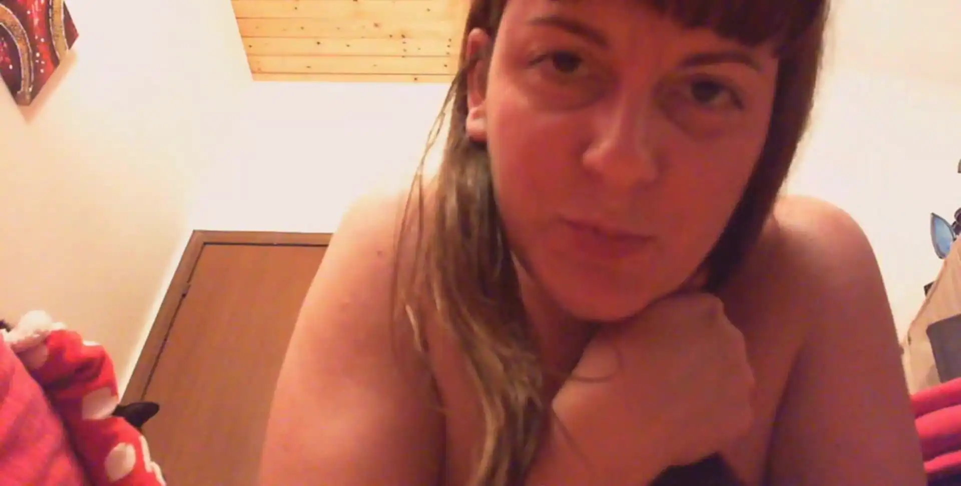 Your M. Has a Surprise for You Today She Knows That You Love Watching Her While She Masturbates Her Hairy Pussy