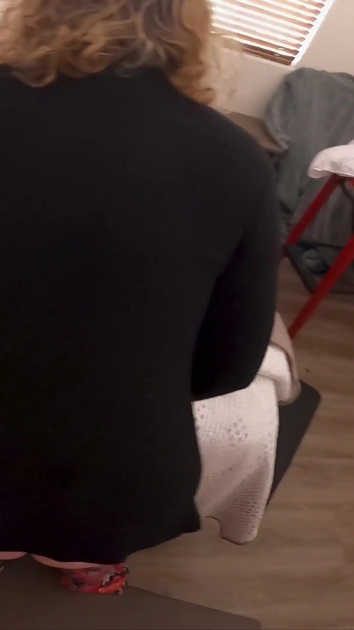 Stepson Rubs His Dick on Stepmom's Ass and She Lets Him Fuck Her on the Bed