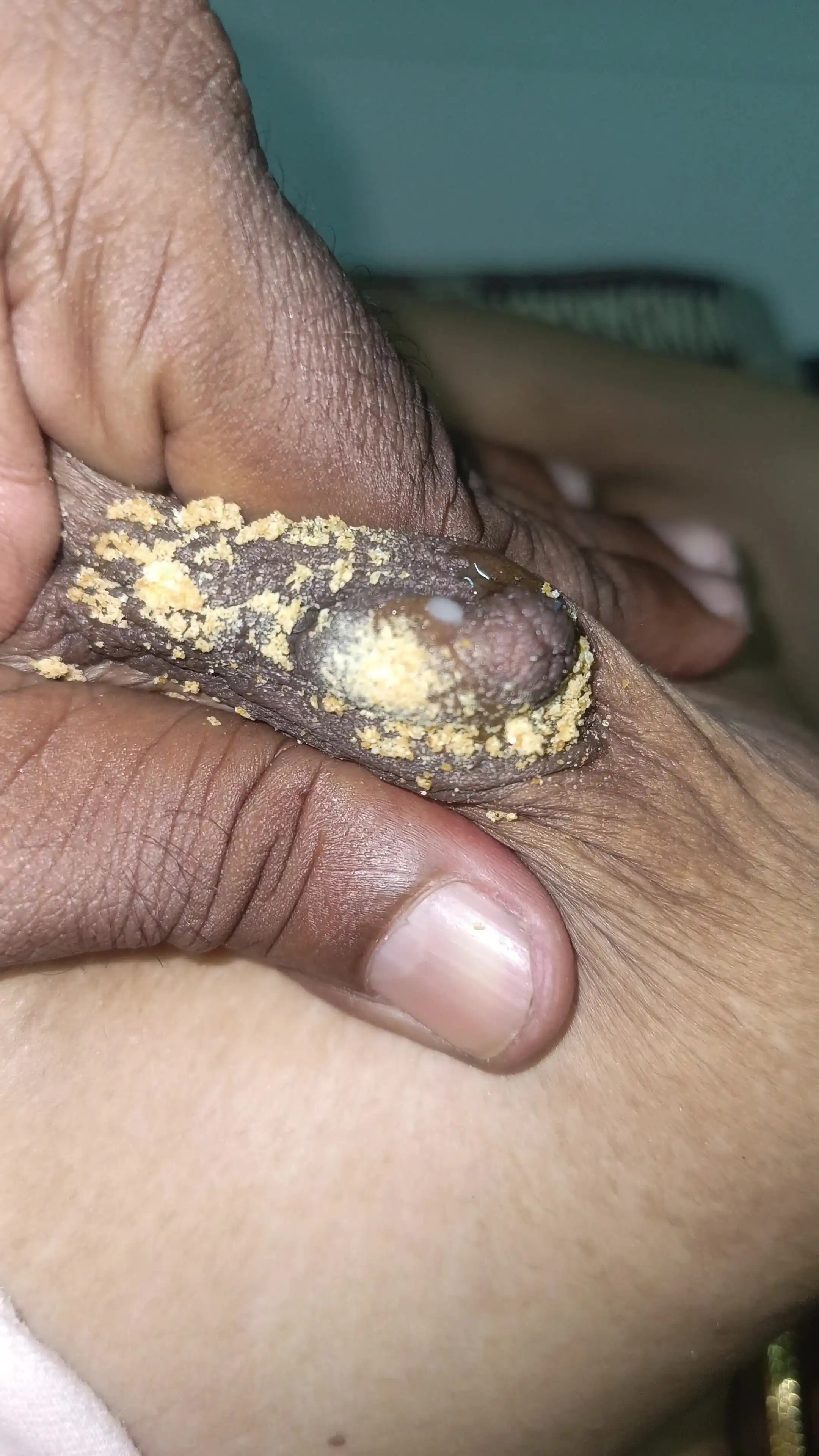 College Student Licking Married Aunty Breast Using Honey and Horlicks