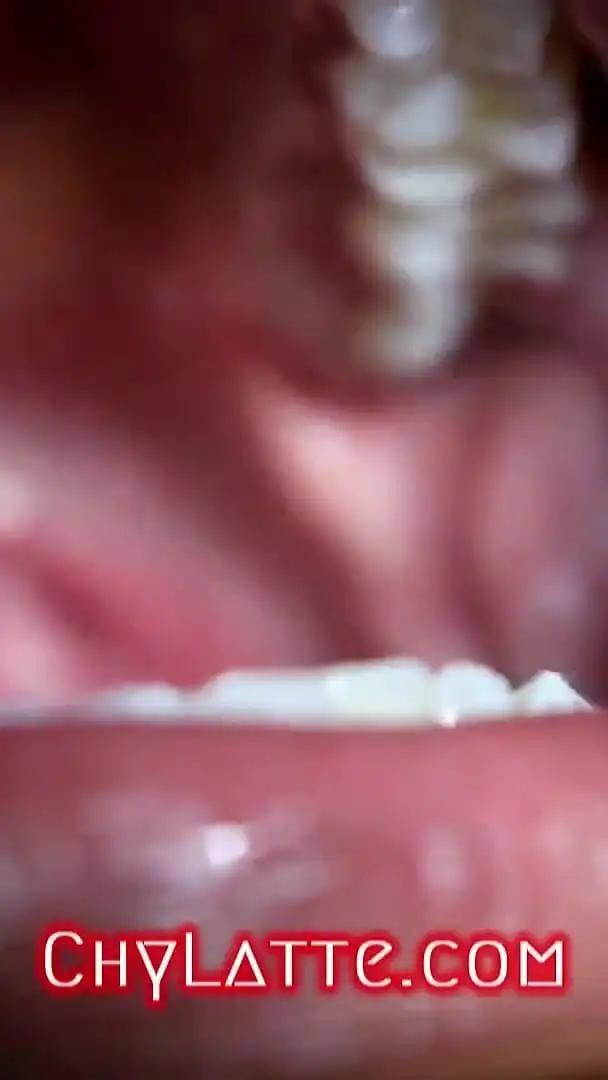 My deep mouth mouth exploration uvula fetish