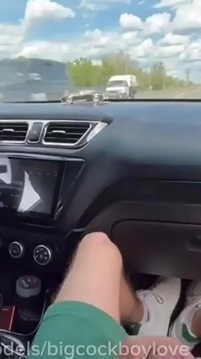 I'm Jerking off to a Taxi Driver in a Car Right on the Highway