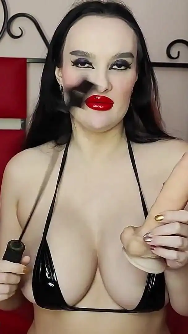 Goddess in Bikini Gives You Cruel CBT