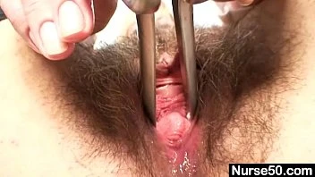Busty Lady Irma Got Extremly Hairy Pussy