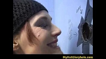 Big Cock Amazing Sucking Through A Gloryhole - Blowjob Porn 10