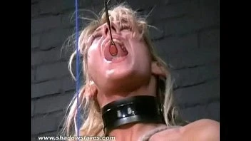 Extreme Blonde Bdsm Slave Crystel Leis Tounge Tied Torments