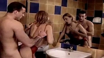 Allisa Seduces A Huge Cock In A Public Bathroom