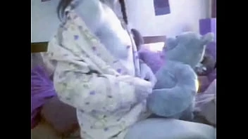 Teddy Bear And Girl White Panties - Nounours Et Sa Copine
